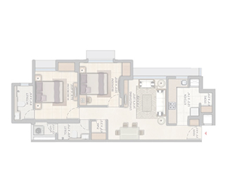 1 BHK Floor Plan